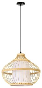 Immax 08256L - Luster na lanku PINCHOS 1xE27/40W/230V pr. 40 cm bambus