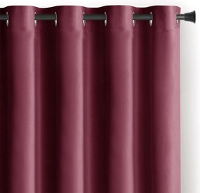 Záves AmeliaHome Velvet s priechodkami 140x270 cm burgundy