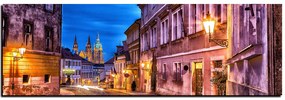 Obraz na plátne - Magické nočné staré mesto - panoráma 5258A (105x35 cm)