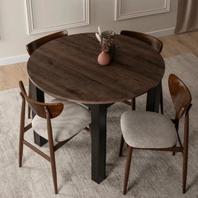 PROXIMA.store - Okrúhly rozkladací stôl HARRY FARBA: dub craft