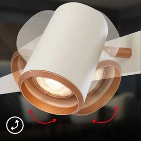 Briloner 4058064 - Závesné svietidlo ERA na lankách 6xGU10/10W/230V krémové