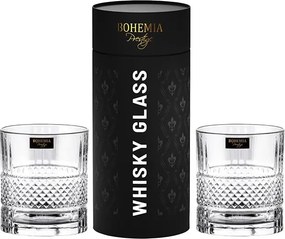 BOHEMIA PRESTIGE ELEGANTE POHÁR NA WHISKY V TUBE 320ML SADA 2KS