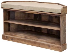 furniture-nabytek.cz - Rohový botník drevo palisander 105x60x40