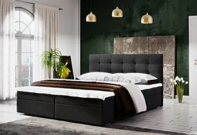 Moderná posteľ s úložným priestorom 180x200 STIG II - antracit