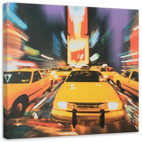 Obraz na plátně New York City Taxi - 50x50 cm