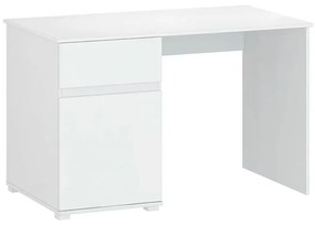 Tempo Kondela PC stôl 1D1S/120, biely lesk, LINDY