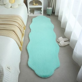 Syntetická kožušina v mentolovej farbe 60x180 cm Caty – Ayyildiz Carpets