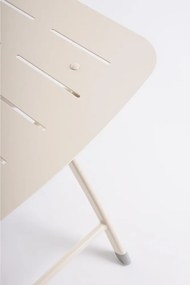 Béžová oceľová záhradná jedálenská súprava pre 2 Yvonne – Bizzotto