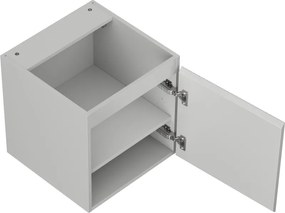 Mexen Rivel, kúpeľňová skrinka 45 cm, 1 dvierka, s drážkami, sivá matná, 91A21-04547-1-BF62