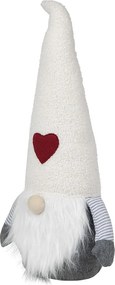 Dverná zarážka skřítek Gnome v béžovej čiapke - 25*21*26 cm