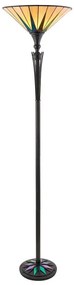 Endon 64042 - Stojacia lampa Tiffany DARK STAR 1xE27/60W/230V pr. 42 cm