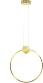 Toolight Toolight, LED stropné svietidlo 40cm 17W 4000K APP1396-CP, zlatá lesklá, OSW-00954