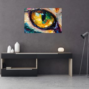 Obraz - Maľba mačacieho oka (90x60 cm)