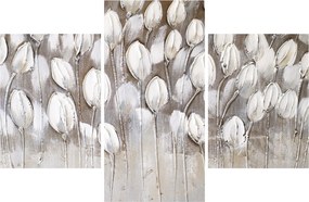 Obraz - Štruktúrované tulipány (90x60 cm)