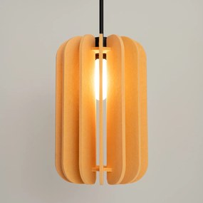 Závesné svietidlo Mula, 1x žlté plstené tienidlo, (fi 27cm)