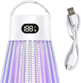 Lean Elektrická lampa na komáre s UV svetlom - biela