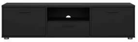 Čierny TV stolík 147x38 cm Media – Tvilum