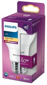 LED žiarovka E27 A60 8W = 60W 806lm 2700K Warm 200° PHILIPS