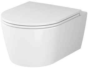 Toaletný set s inštaláciou AM.PM Func IIS90151.FA1700 bezokrajové, so sedadlom microlift, chróm Pneumatické splachovacie tlačidlo