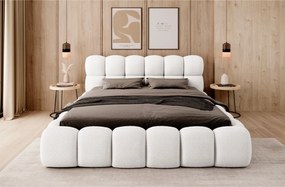 ČALÚNENÁ POSTEĽ ASHLEY 160x200 QUELLE 01 BIELA