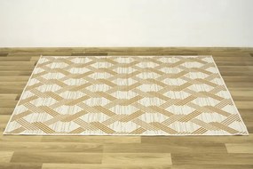 Koberec šnúrkový Berg 28354/62 Geometrický Romby krémový