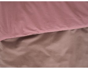 B.E.S. Petrovice Bavlnené obliečky Double face hnedá/bordová