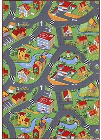 Koberce Breno Kusový koberec LITTLE VILLAGE 90, viacfarebná,140 x 200 cm