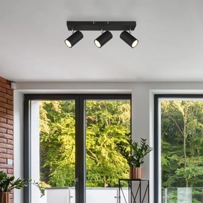 Globo 57911-3B - Bodové svietidlo ROBBY 3xGU10/35W/230V čierna