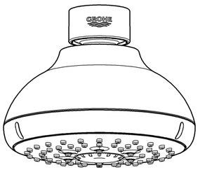 GROHE 27606001 - Sprchová hlavica NEW TEMPESTA 100 100 mm lesklý chróm
