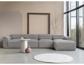 Svetlosivá rohová pohovka (pravý roh) Flex Felix – Miuform