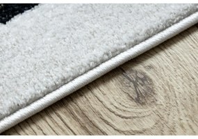 Detský kusový koberec Závodná dráha krémovo biely 280x370cm