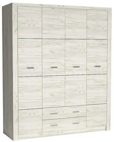 Skriňa Indianapolis I18 4D kraft biela