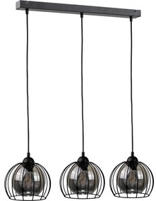 Luster na lanku SOLO BLACK 3xE27/60W/230V