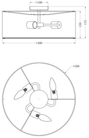 GLOBO AMY I 15188D Stropné svietidlo