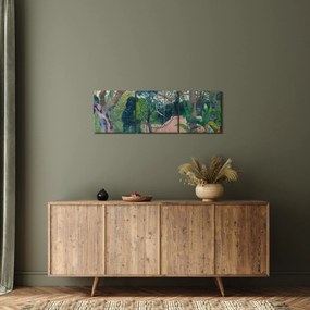 Obraz - Paul Gauguin, Te raau rahi (The Big Tree), reprodukcia (s hodinami) (90x30 cm)