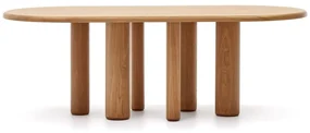 Jedálenský stôl v dekore jaseňa 105x220 cm Mailen – Kave Home