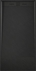 Mexen Amon, SMC obdĺžniková sprchová vanička 160 x 80 cm, čierna, 4F708016