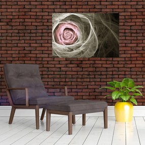 Obraz - Abstraktné ruže svetlo ružová (90x60 cm)