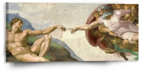 Sablio Obraz Stvorenie Adama - Michelangelo Buonarroti - 110x50 cm