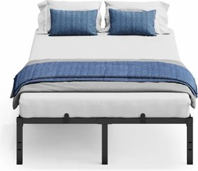 Kovová manželská posteľ 140 cm RMB154BD01