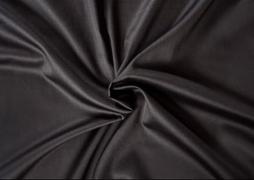 Saténové prestieradlo s gumou čierne 80x200 cm