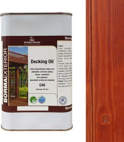 Olej na drevo v exteriéri Borma Wachs Decking Oil, Čerešňa 20 l