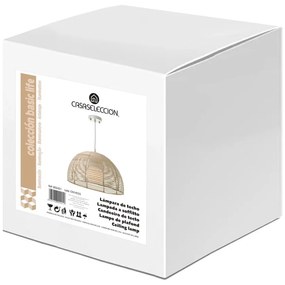 Ratanové stropné svietidlo v prírodnej farbe s ratanovým tienidlom ø 38 cm Natural Way – Casa Selección