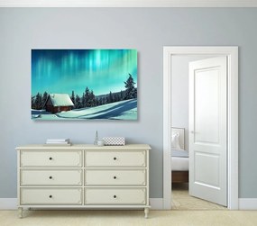 Obraz rozprávková zimná krajina - 120x80