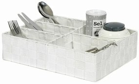 Organizér Compactor TEX 32 x 25 x 8 cm, 5 dielov, biela