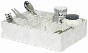 Organizér Compactor TEX 32 x 25 x 8 cm, 5 dielov, biela