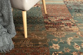 Koberec KASHQAI 4327 400 Patchwork zelený