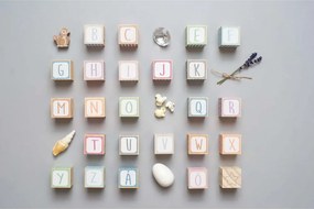 Drevené kocky abeceda