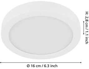 Eglo 900582 - stmievateľné LED stropné svietidlo FUEVA LED/11W/230V biela