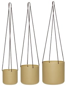 Kovové závesné a nástenné obaly na kvetináče v súprave 3 ks ø 25 cm Bloom – Hübsch